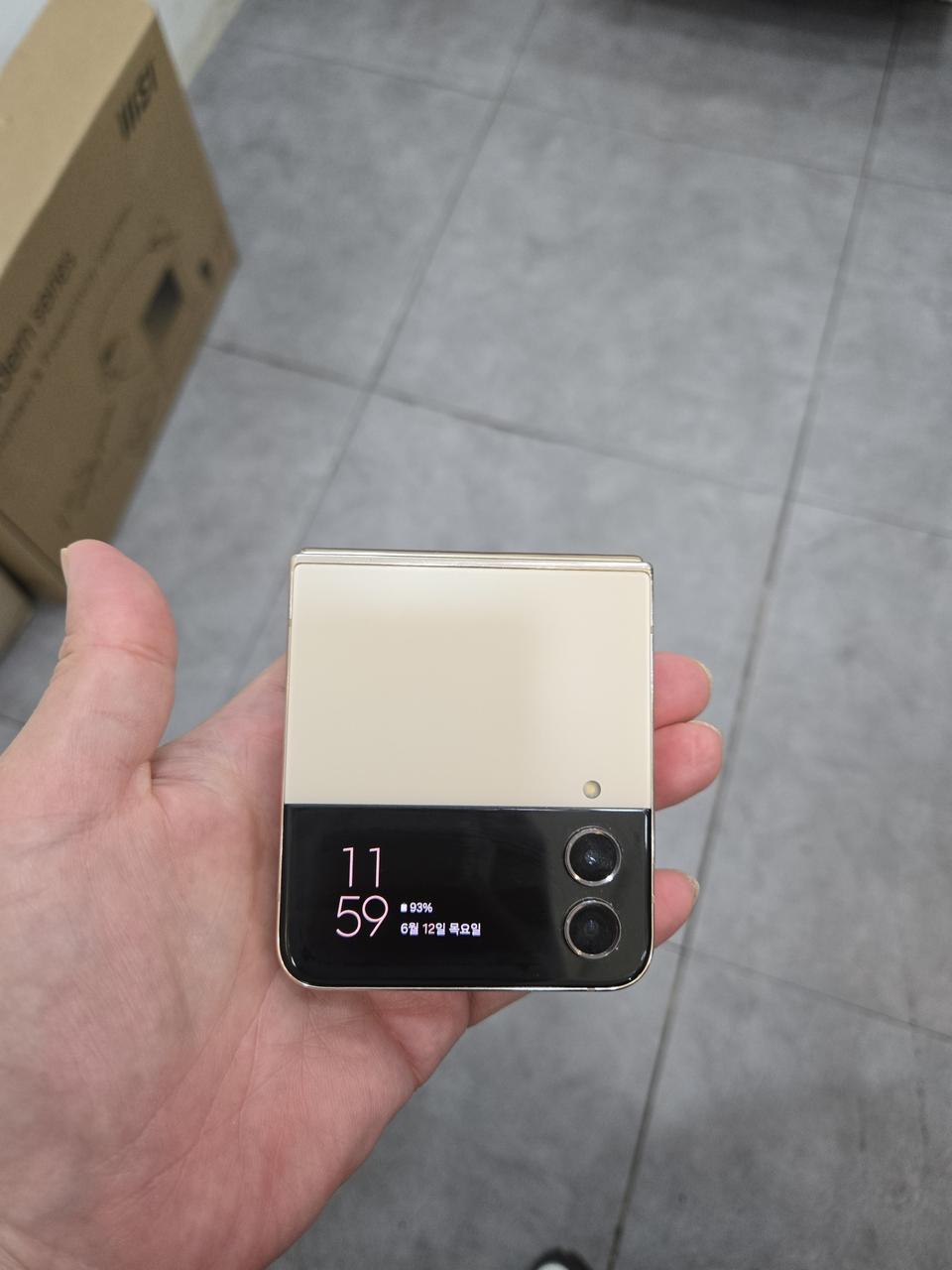 갤럭시 Z플립4 핑크골드 256