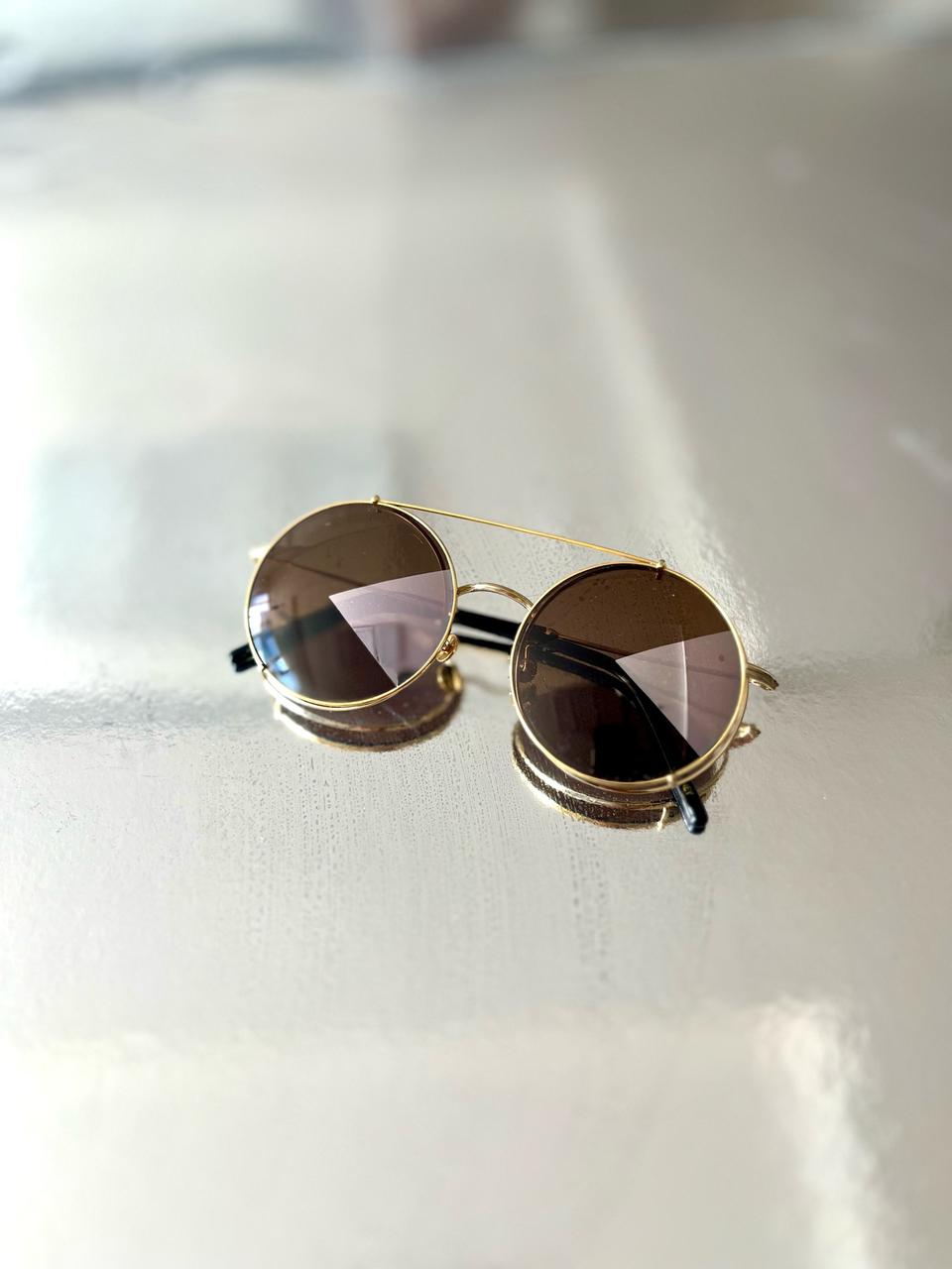 미키닷 클립온 선글라스 금테