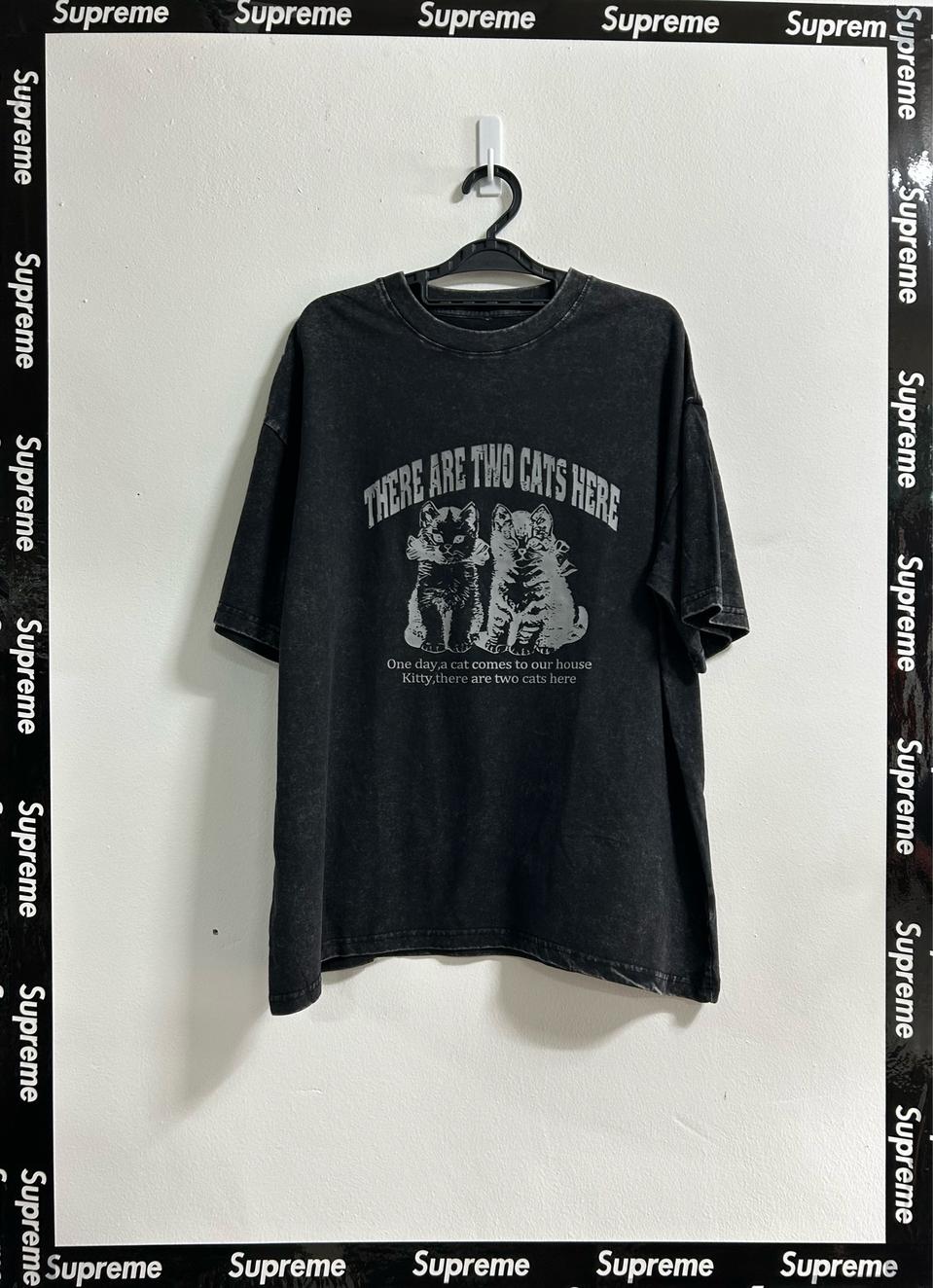 <새상품>스트리트 빈티지 그래픽 반팔티셔츠 여성 105사이즈