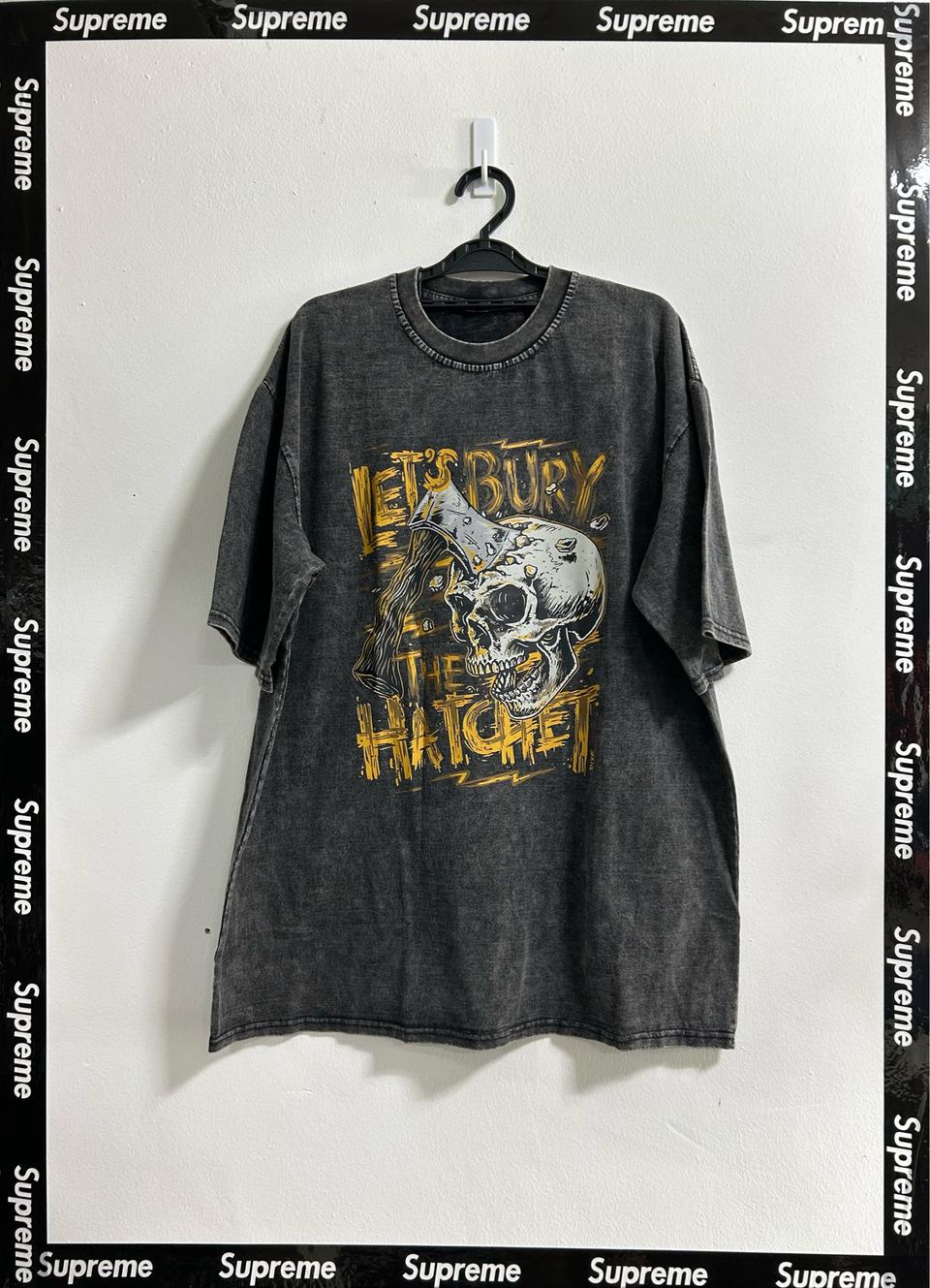 <새상품>스트리트 빈티지 그래픽 반팔티셔츠 105사이즈