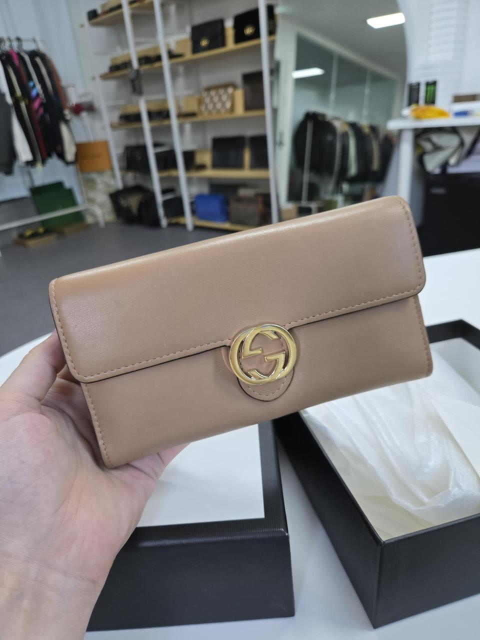 정품 구찌 인터로킹 장지갑