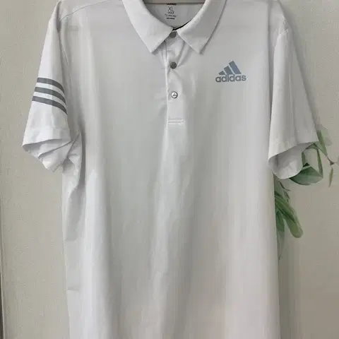 XL)아디다스 골프의류 흰색 반팔