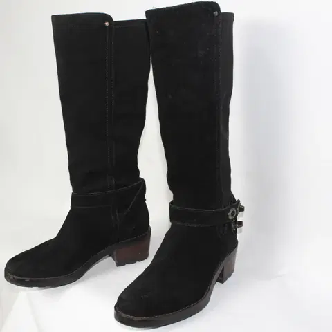 코치 스웨이드 레더 라이딩 부츠 승마부츠