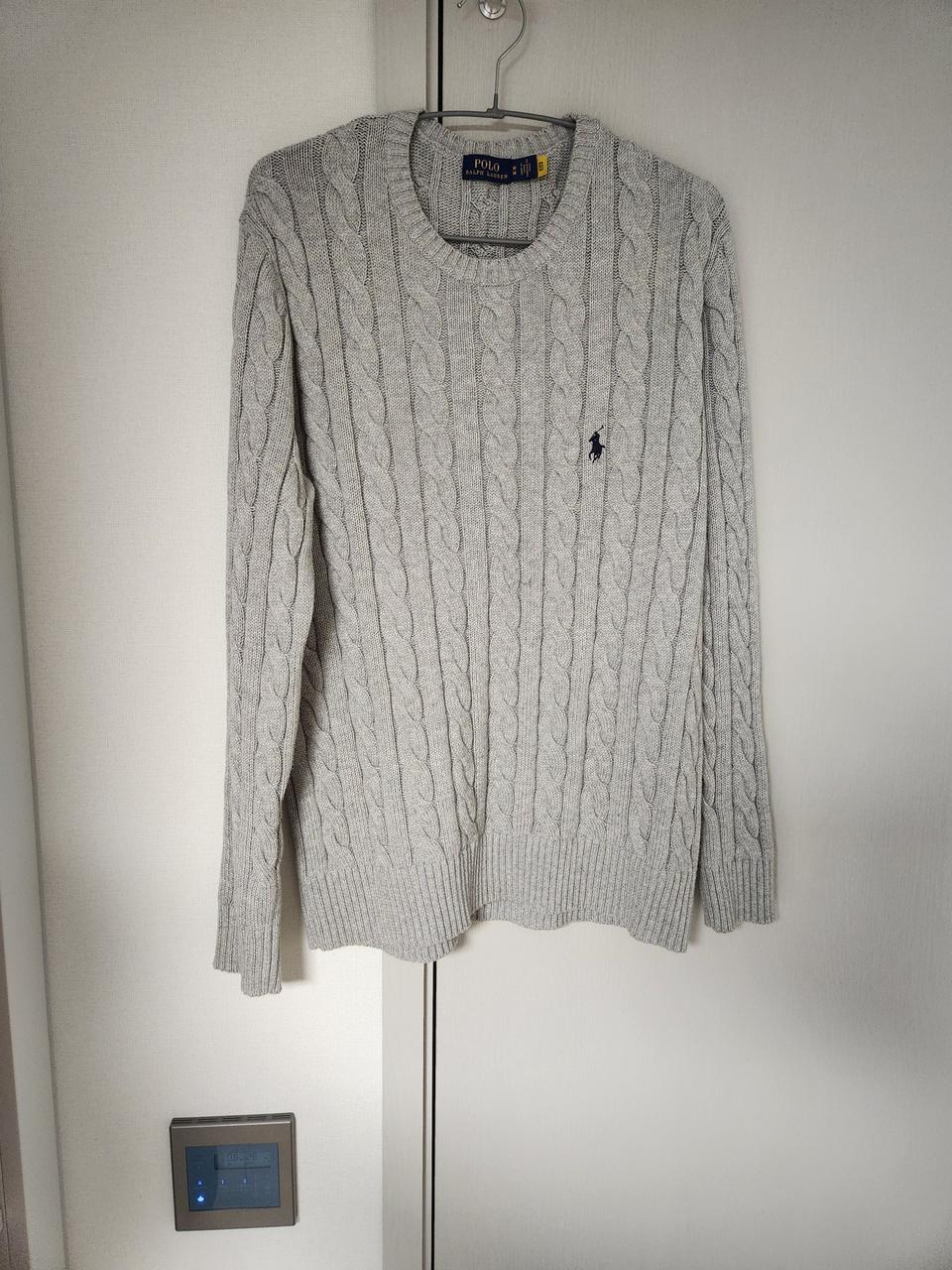 폴로 꽈배기 니트