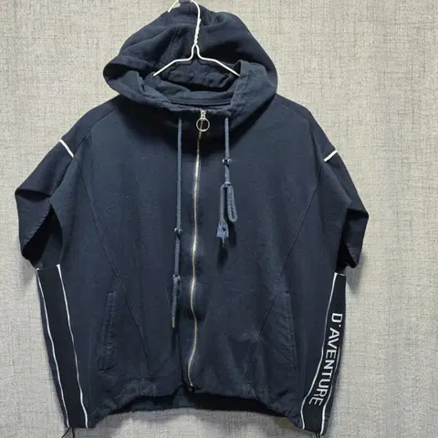 보브 여성 사이드 밴딩 후드 베스트 55