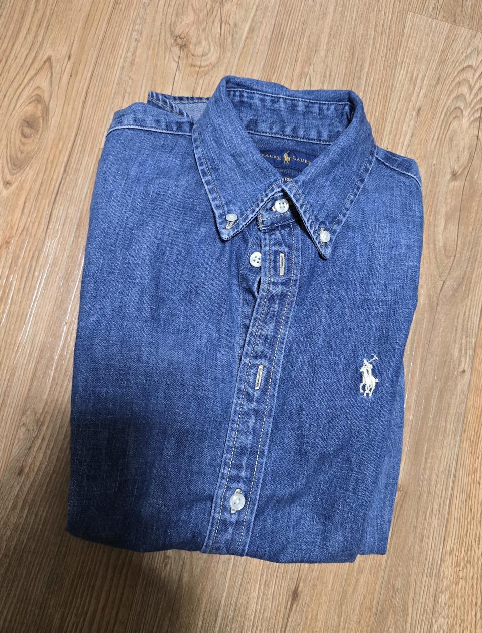 폴로 데님 셔츠ㅡ XS