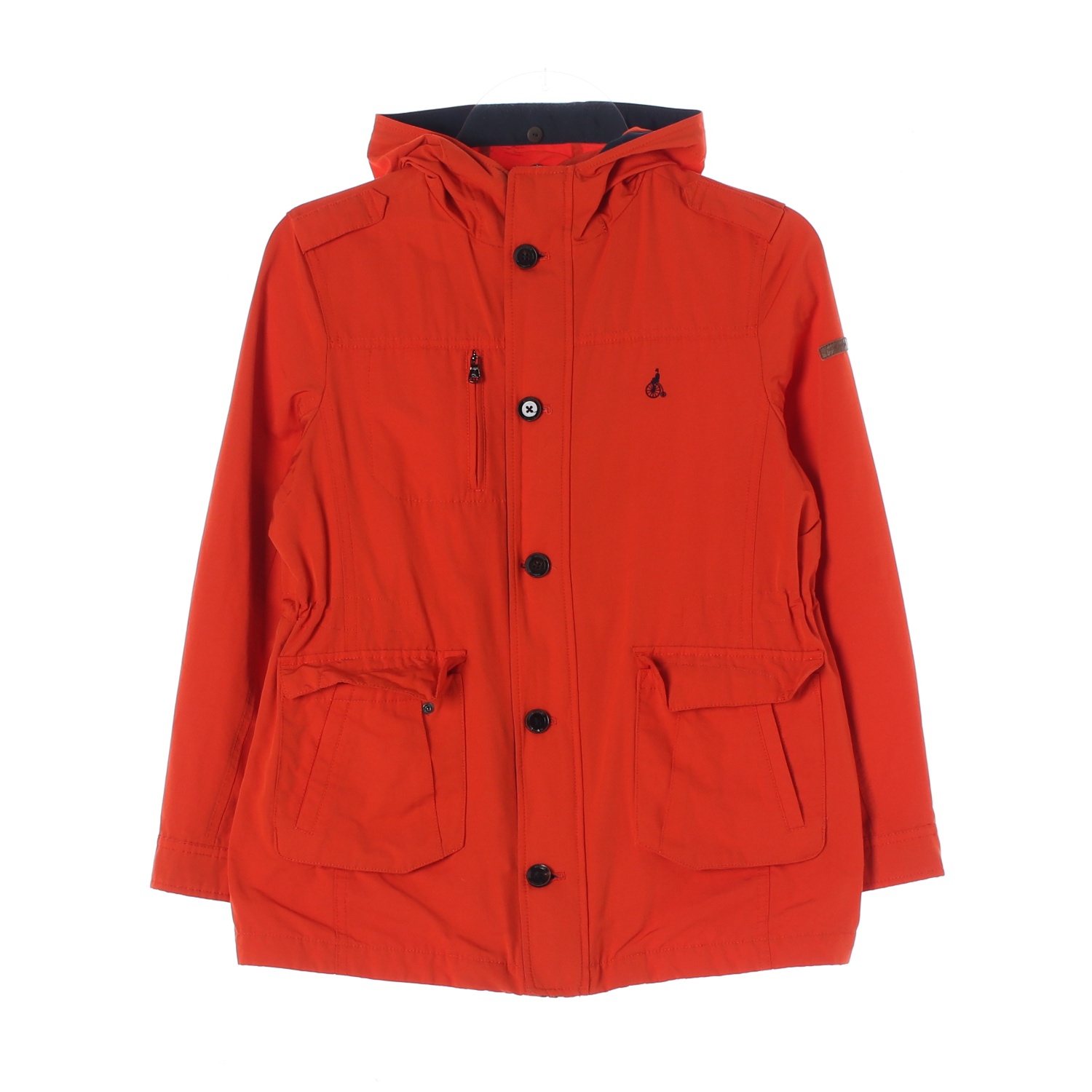 [XS]빈폴 오렌지 바람막이 후드 집업 점퍼