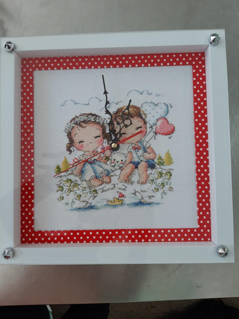 십자수 시계완성품