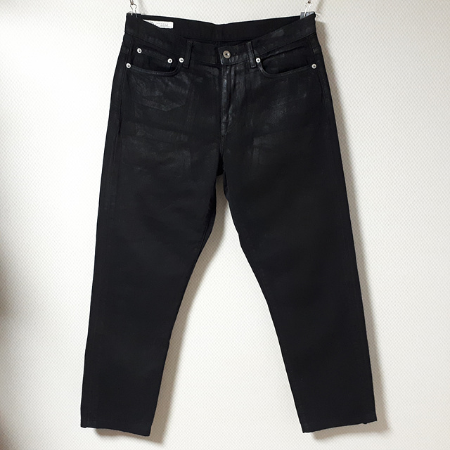 33/자라 블랙 약코팅 청바지/33-448