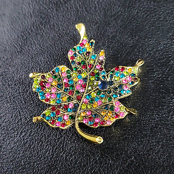 Kaede 브로치 남자 엔틱 빈티지 선물 소품 단풍잎 메이플