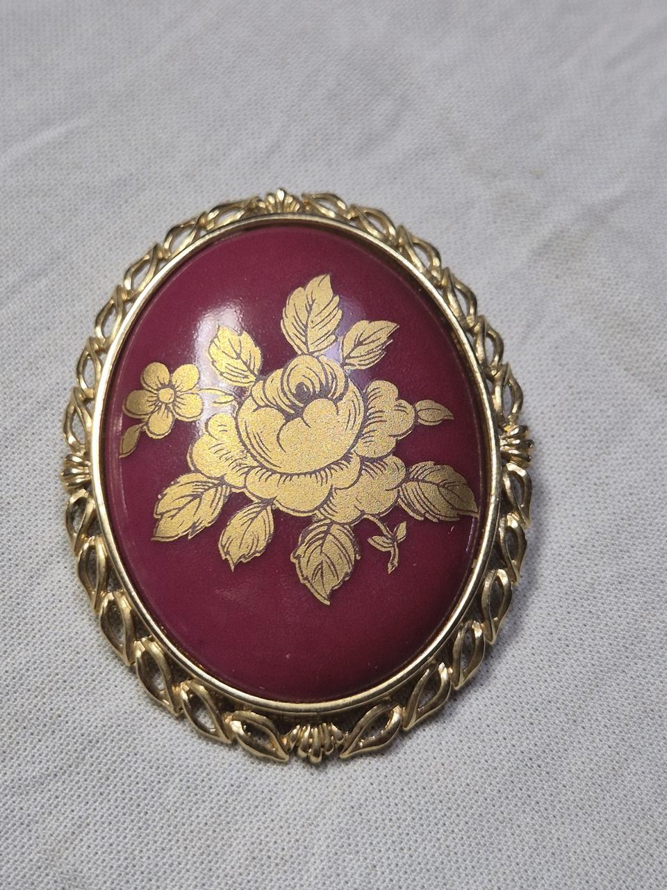 프랑스 리모지 빈티지브롯치