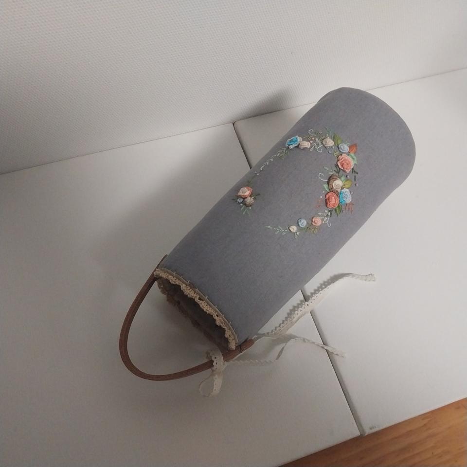 러블리 프랑스자수 텀블러가방(할인)