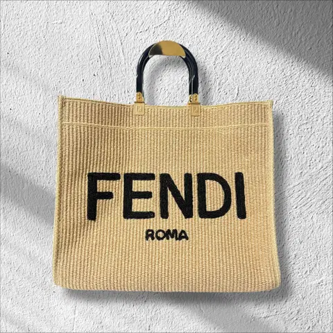 [L] 백화점판 펜디 선샤인 로고 토트백