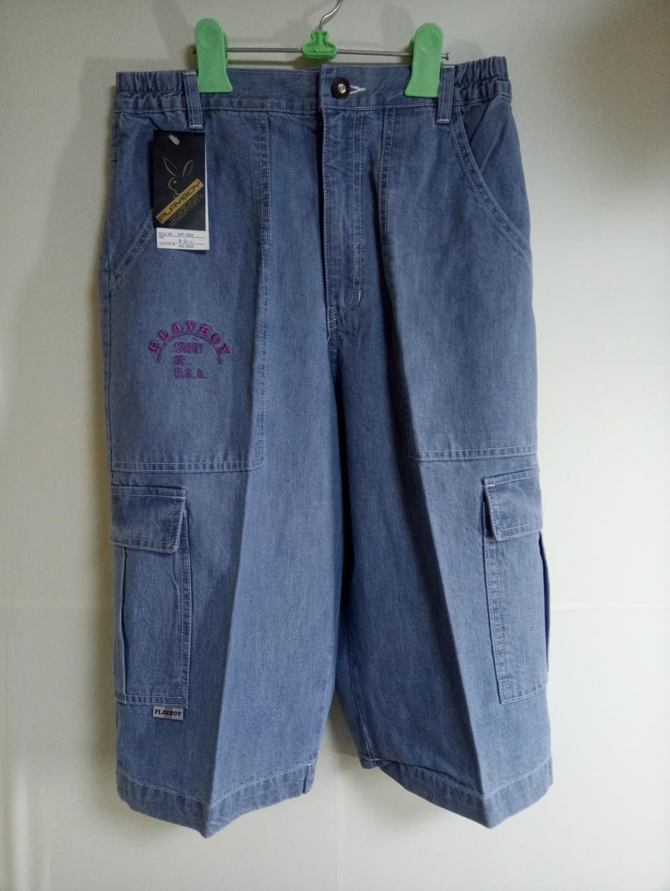 미착용/ 플레이보이 반바지 무릎밑길이. 남여공용