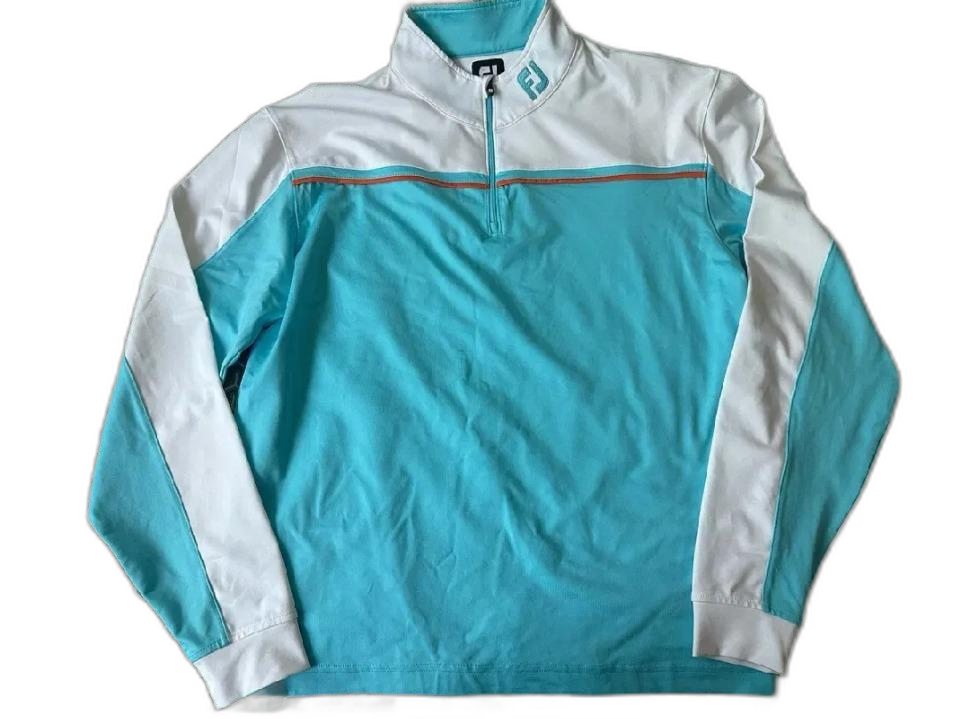 (정품) 풋조이 반집업 남성 골프 티셔츠 XL 급처