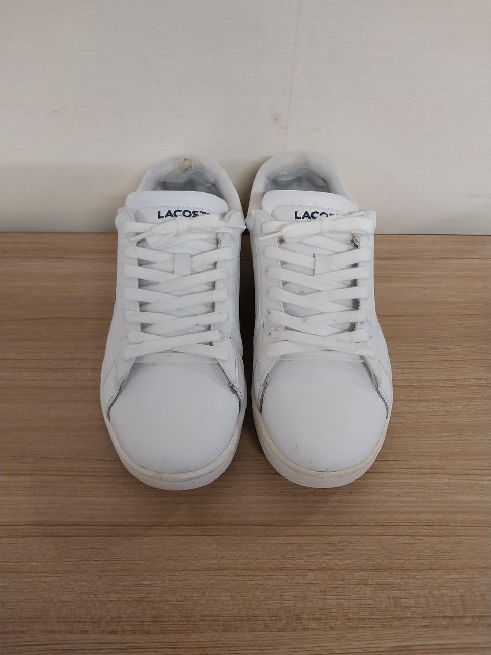 여성 라코스테 카나비 에보 화이트 스니커즈, 단화, 운동화 (240)