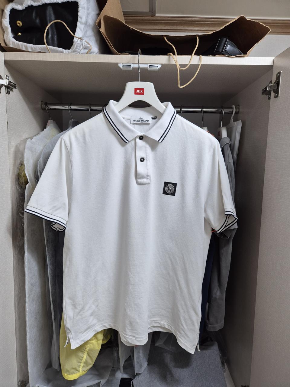 정품 새상품급 스톤아일랜드 카라반팔티 110-XXL 화이트