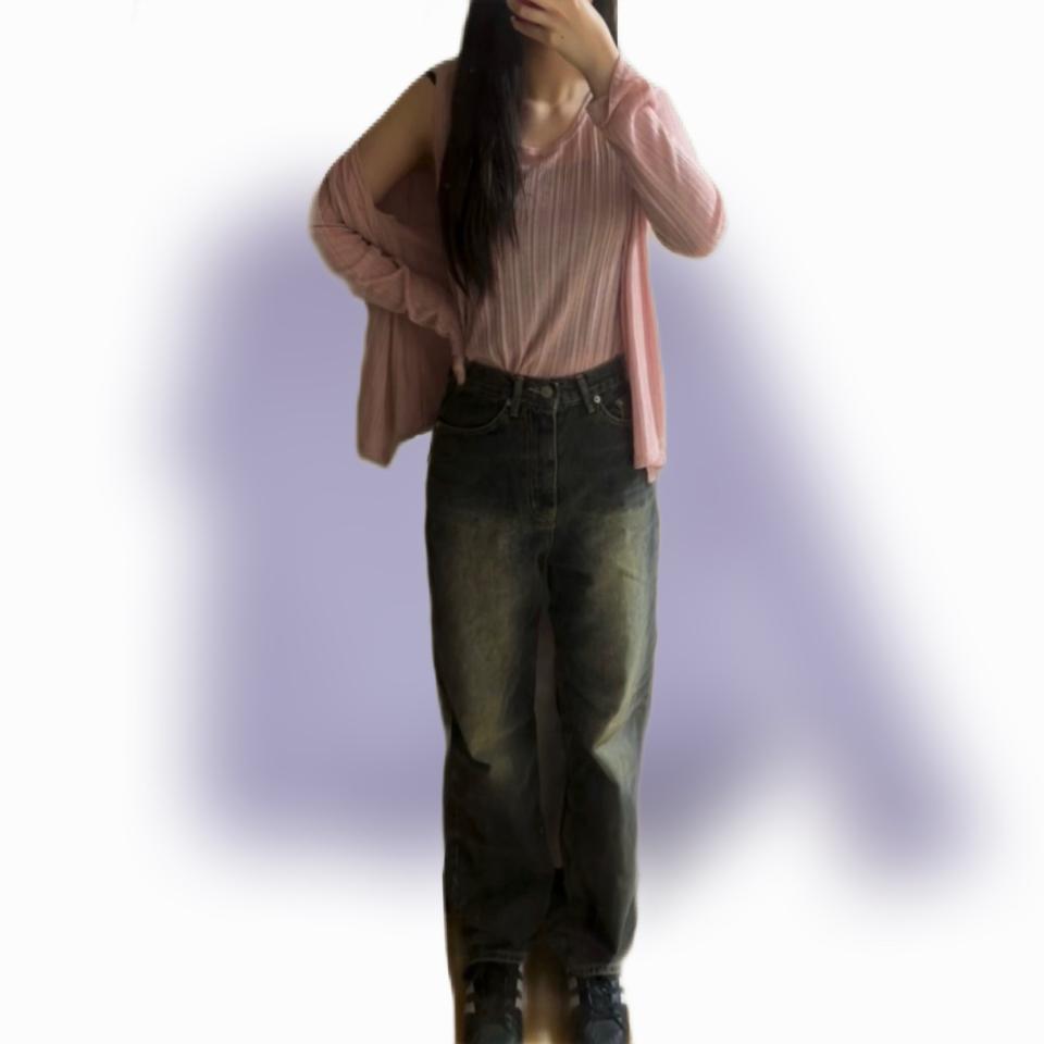 여리핏 핑크 러블리 나시+가디건