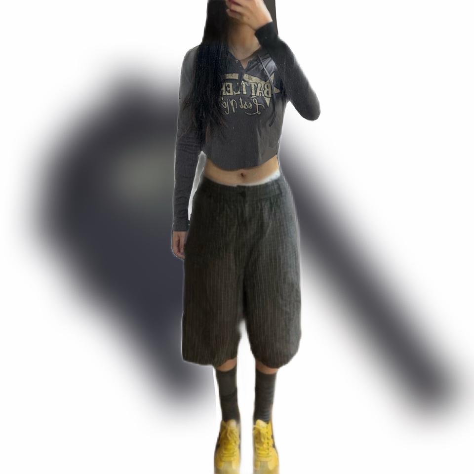 y2k 후드 긴팔티