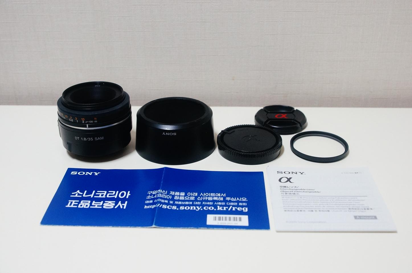 [소니] 카페렌즈 SAL35mm f1.8 알파마운트팝니다.