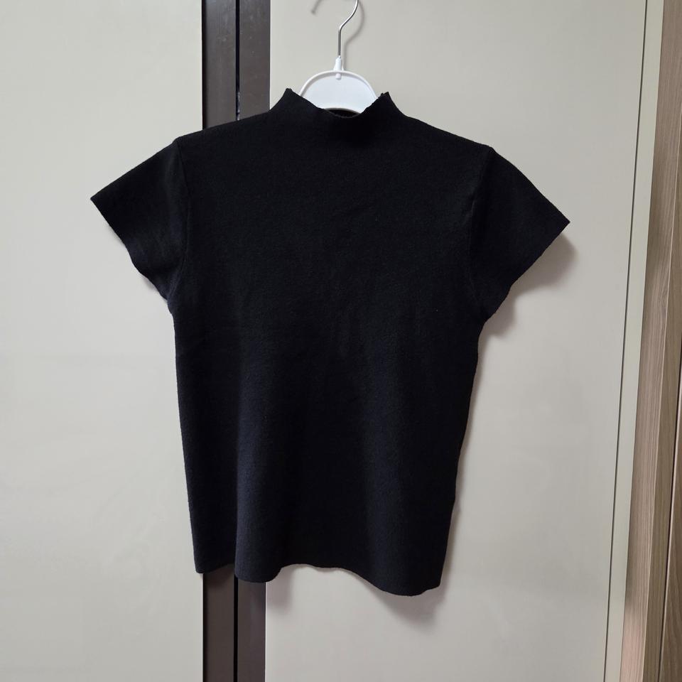 반 목폴라 반팔니트(블랙)