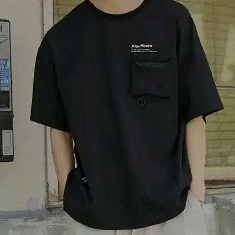 레이피커스 우븐 반팔 바람막이