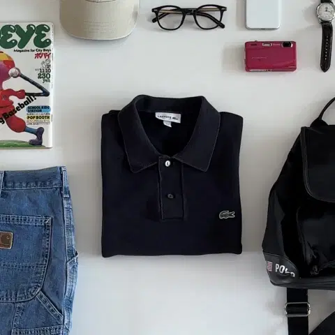 라코스테 니트 반팔카라티 M