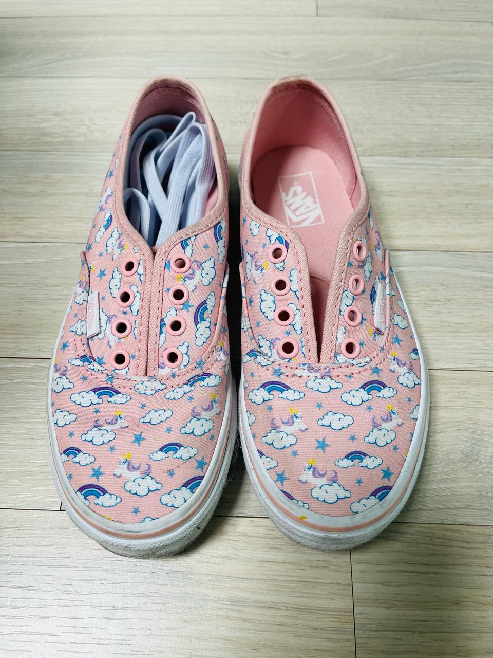 반스 키즈 어센틱 핑크 유니콘 210