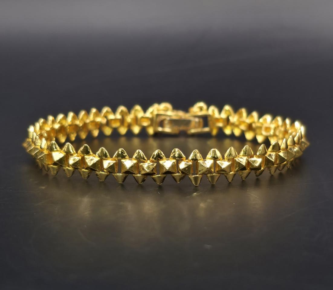 24k 순금 5돈 클래쉬드 팔찌 + 18k 장식