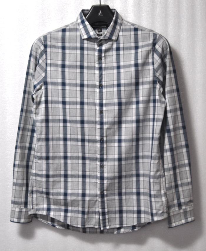 마이클코어스/남성슬림체크셔츠(사이즈95~98)