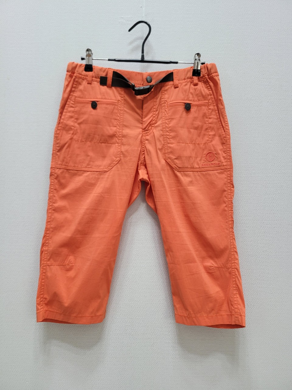빈폴 오렌지색 등산반바지