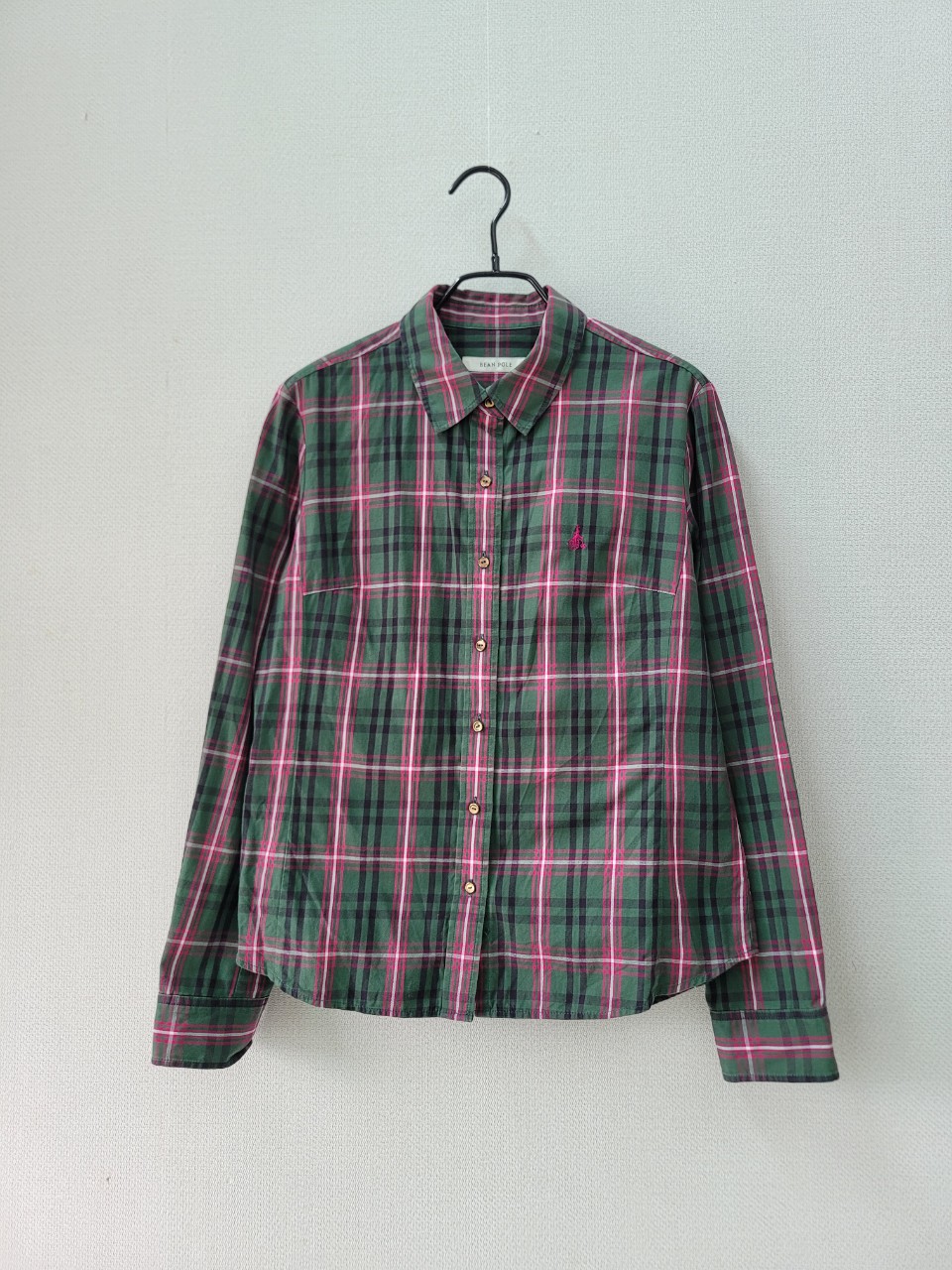 빈폴 여성 체크 남방