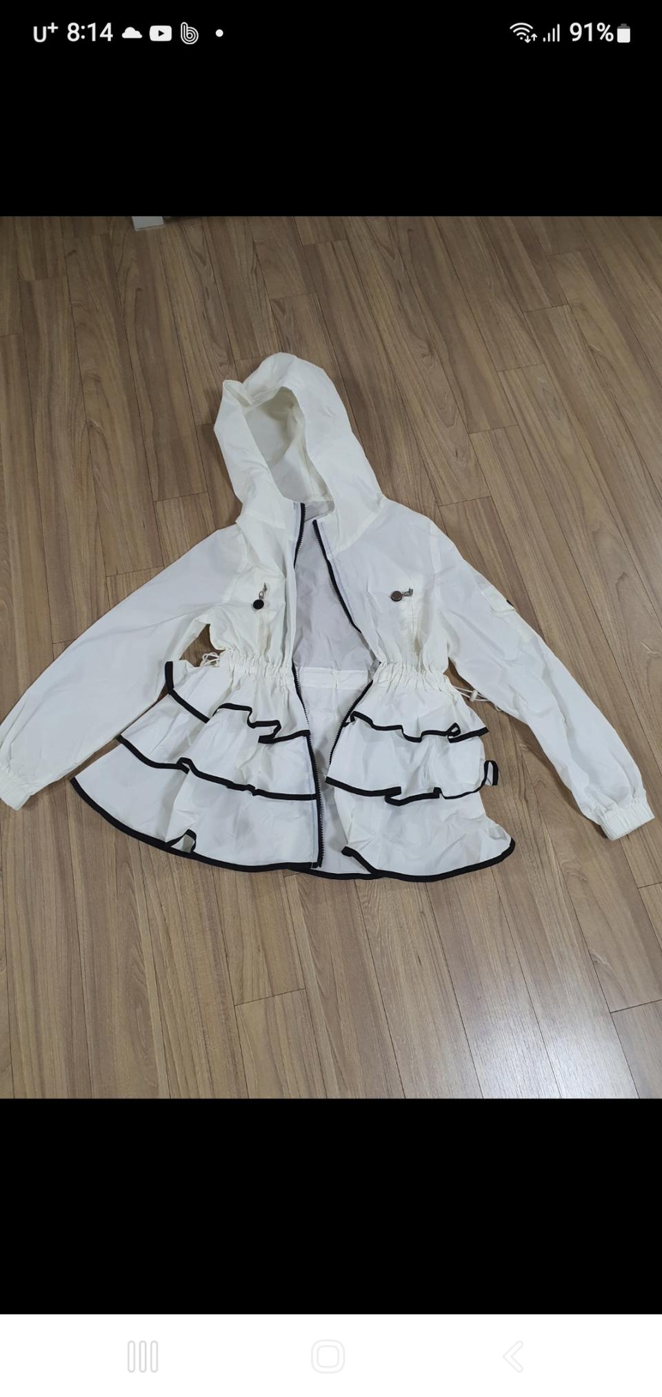 여성 쉬폰 프릴 점퍼