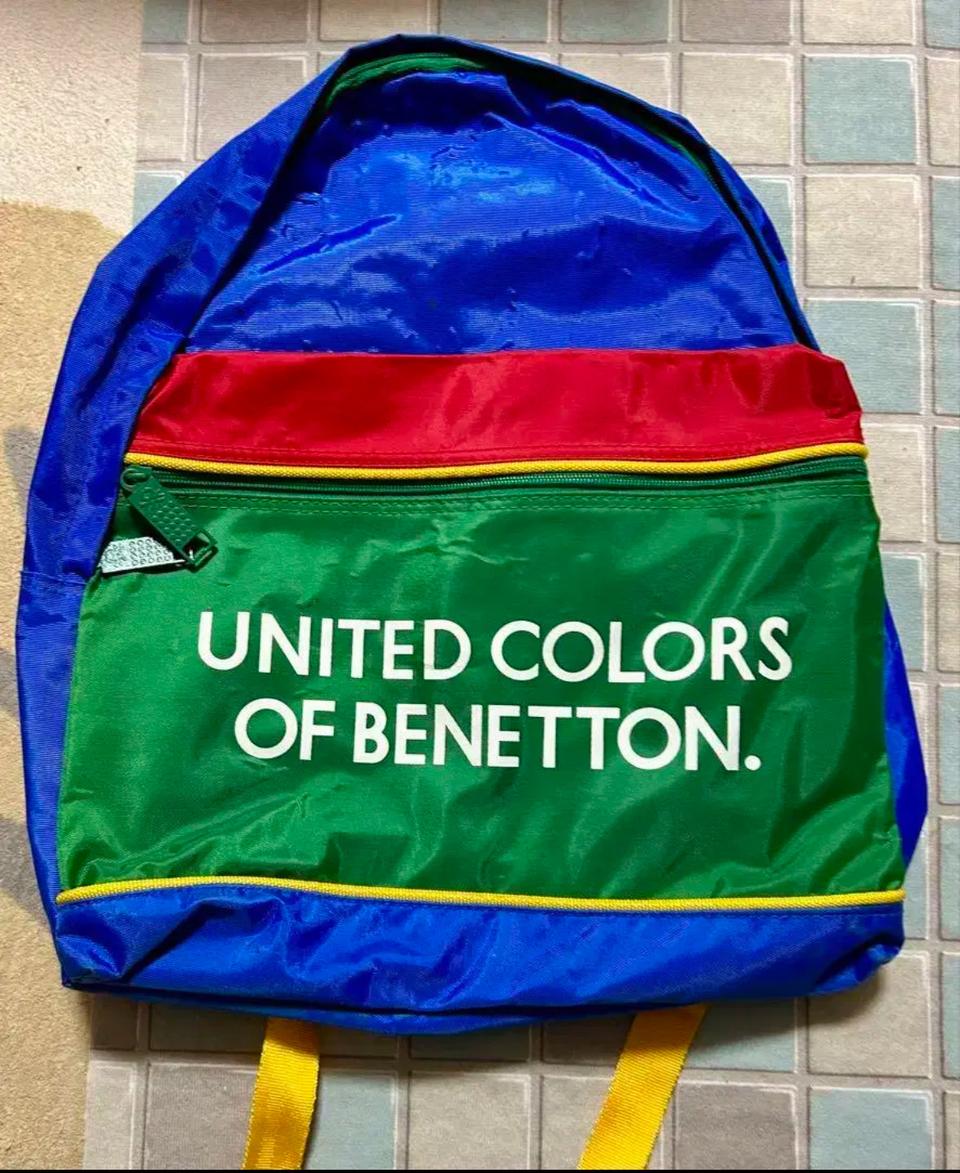 Benetton 90's 고전 빈티지 베네통 올드스쿨 백팩