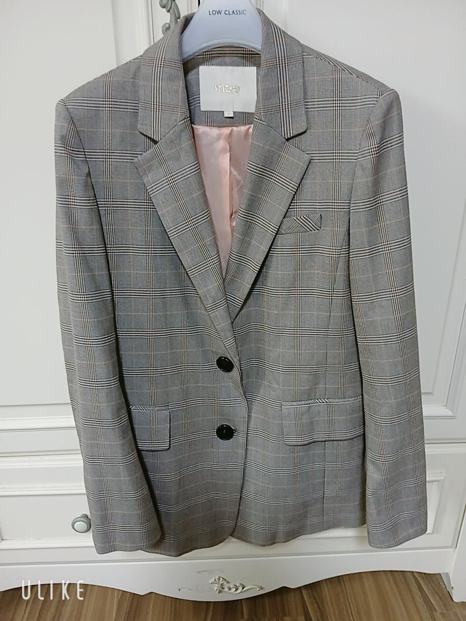 마쥬 여성 체크 자켓