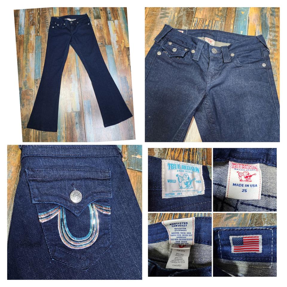 (정품/새상품) 트루릴리젼 조이 레이보우 부츠컷 데님 팬츠 / (26)