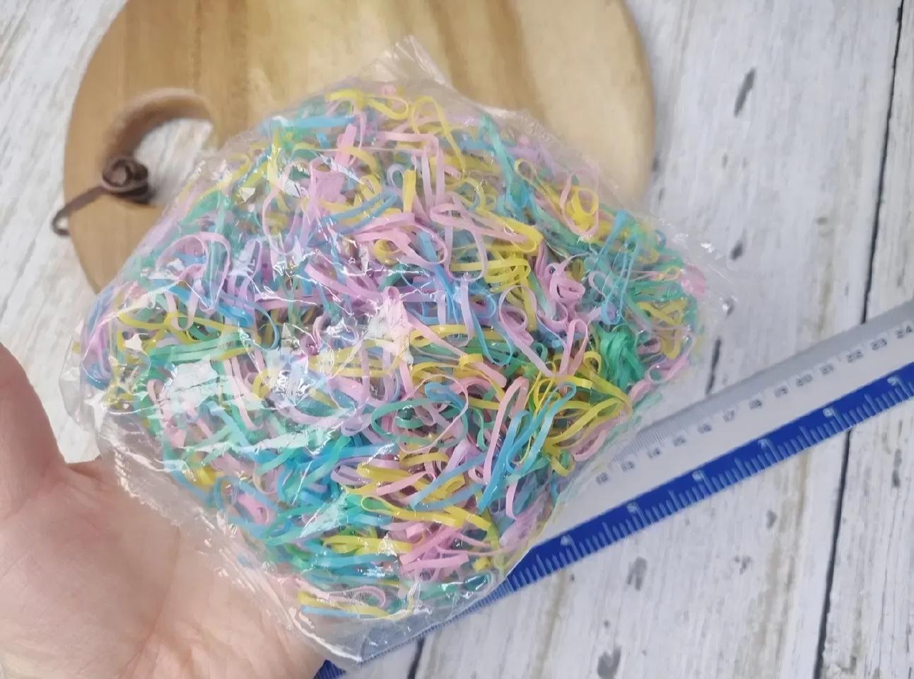 고무줄 머리끈 1봉일괄