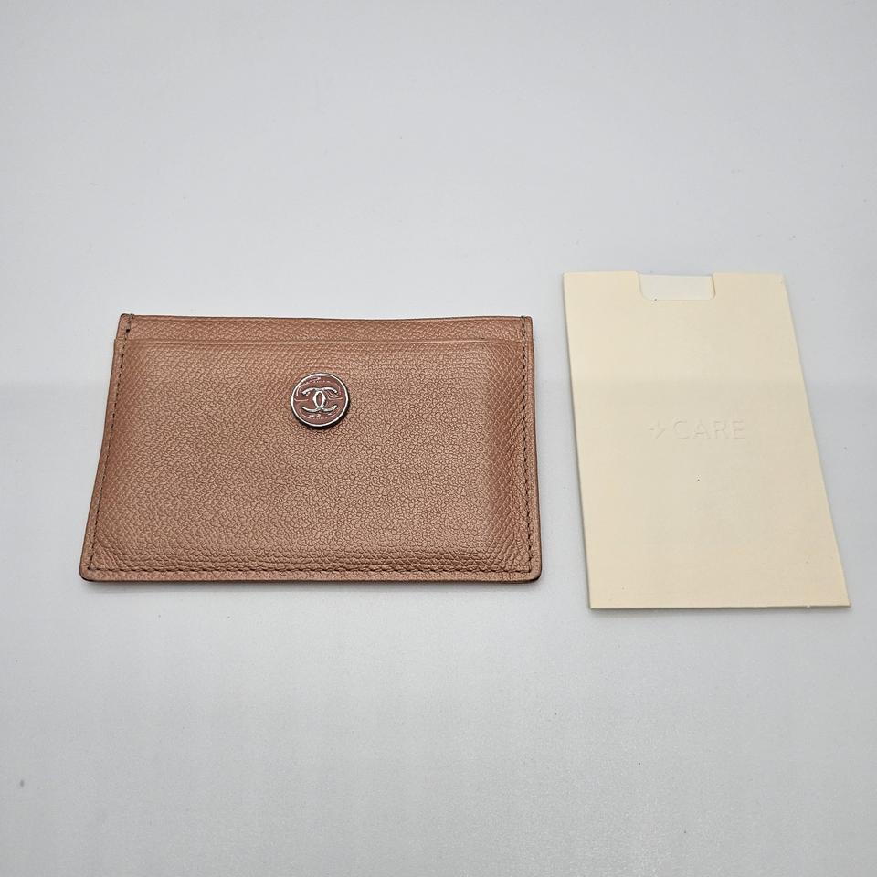 정품 샤넬 CC 로고 카드지갑 (핑크)