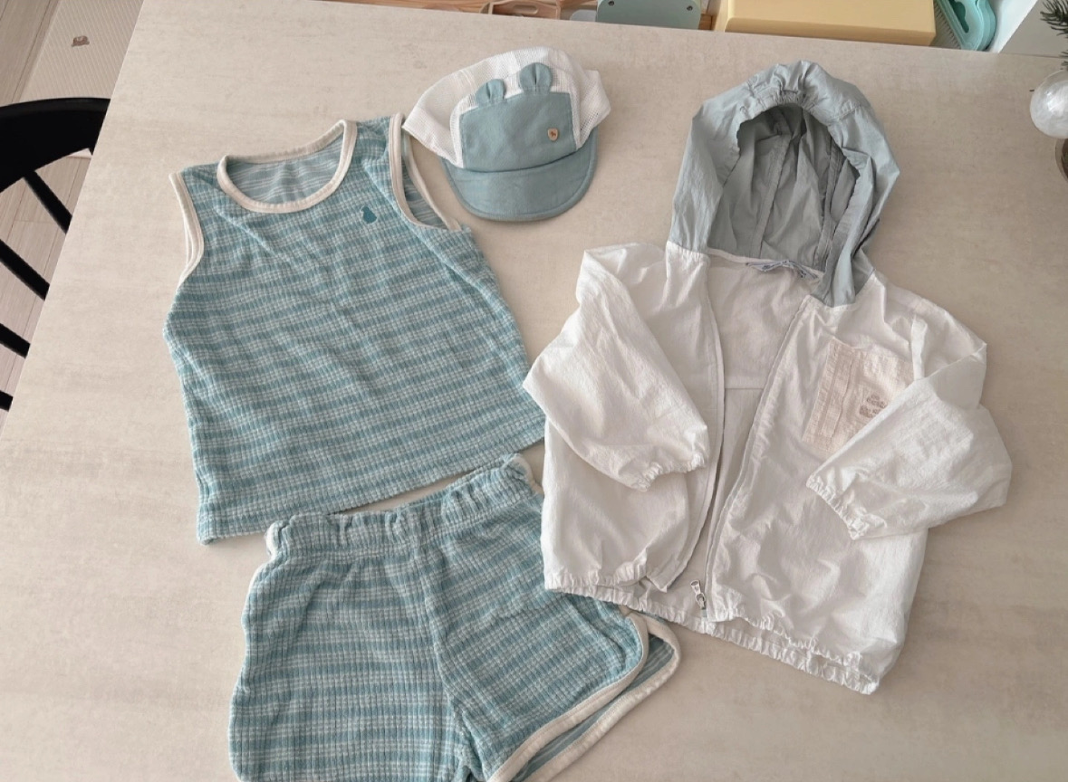 쇼콜라 바람막이, 에뜨와모자, 코니 상하의 일괄(110)