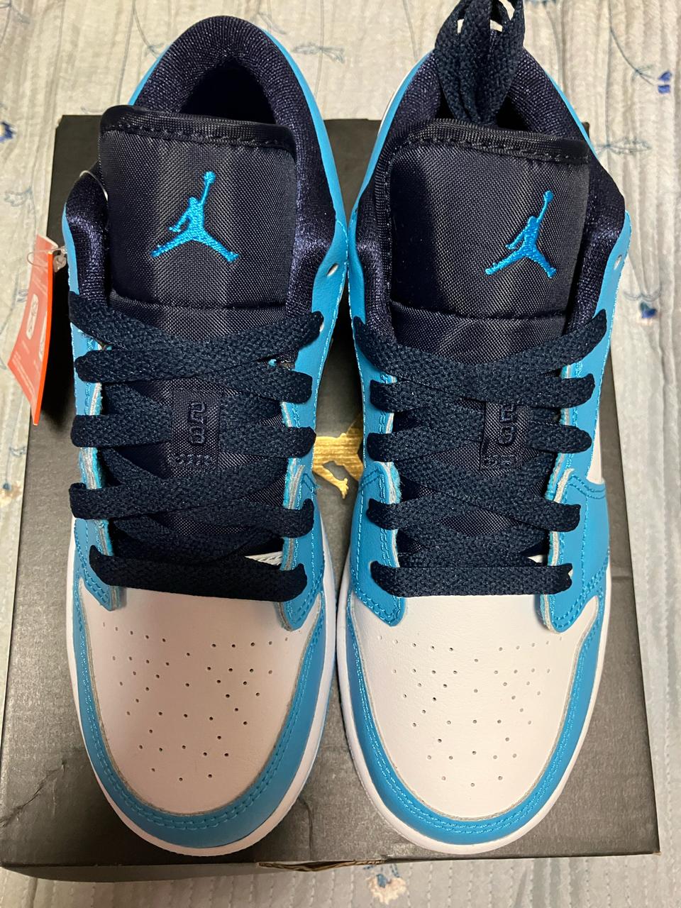 조던1 로우 다크 파우더 블루