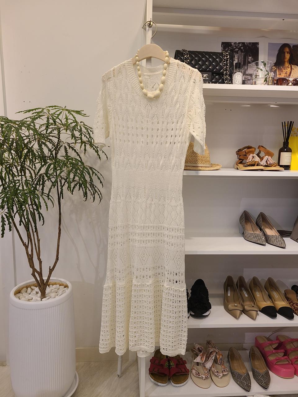 아이보리 레이스 원피스