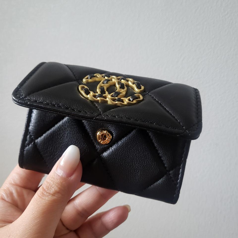 양가죽 퀄팅 카드지갑