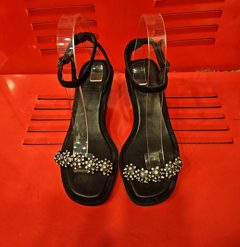 랑방(LANVIN) 눈꽃 크리스탈 구두  235size(굽 5cm)