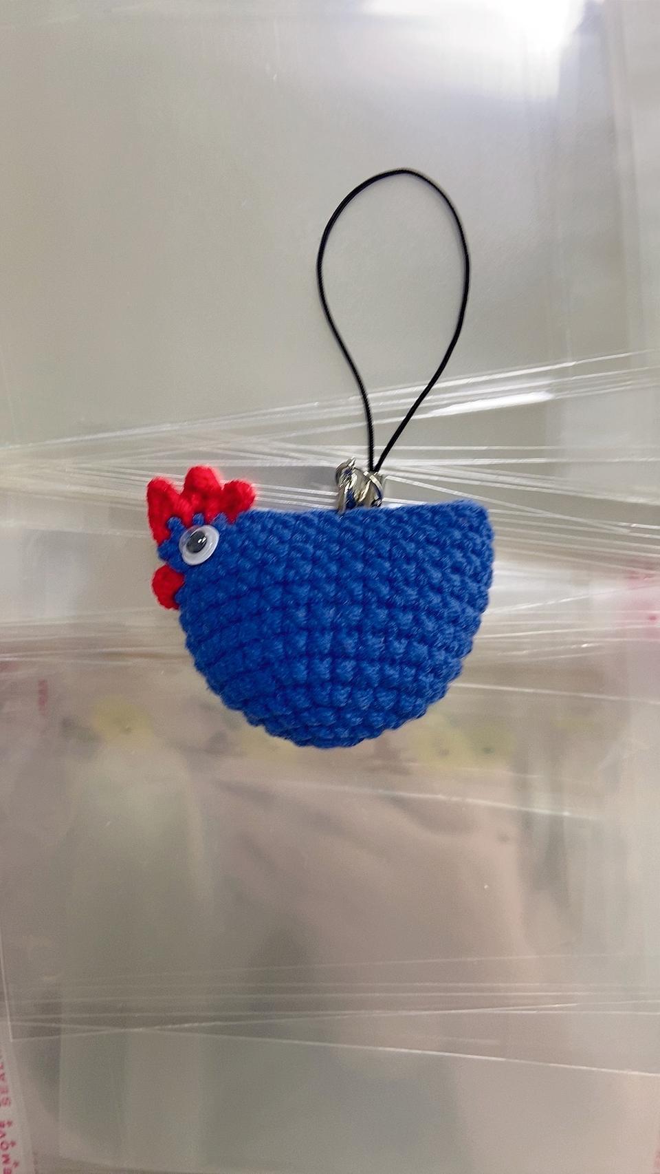 닭인형 키링 폰고리 뜨개인형 가방고리 에어팟고리