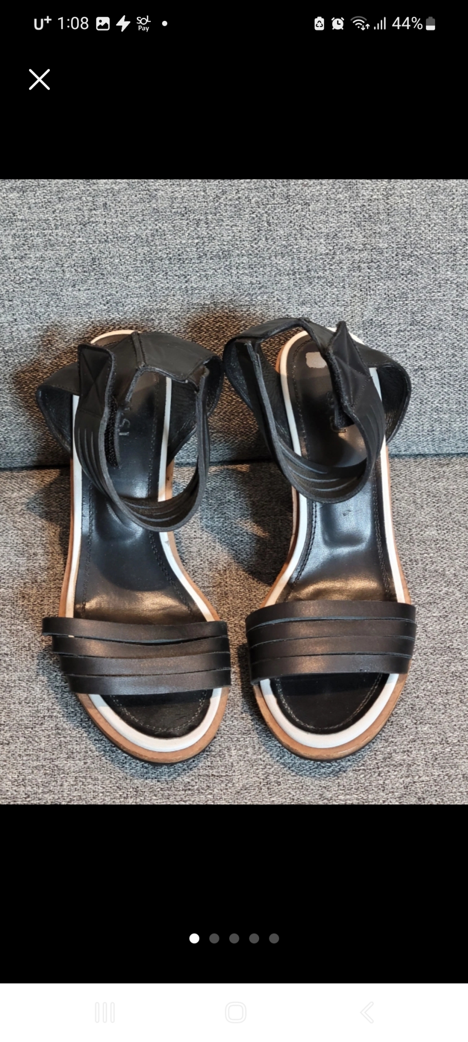 SJSJ 가죽 샌들 거의새거 240