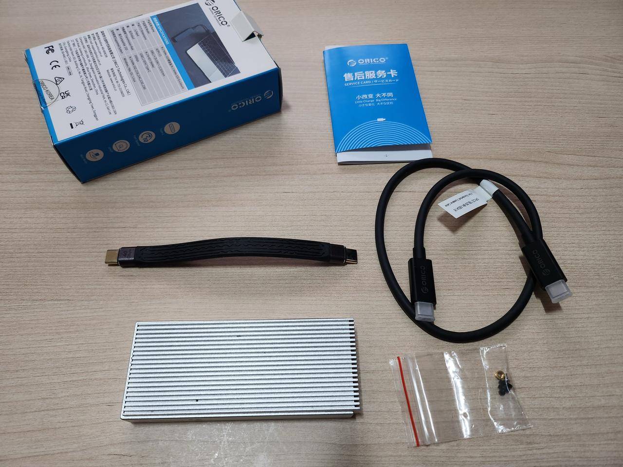 오리코 썬더볼트3 40gb NVME SSD