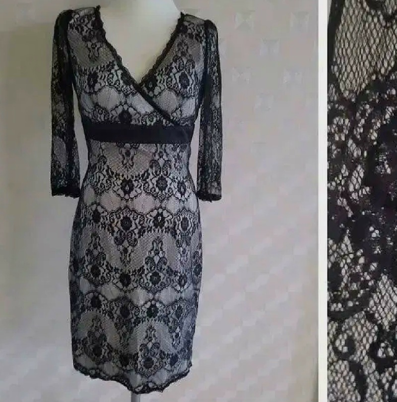 이나운/레이스배색원피스/캡내장/55