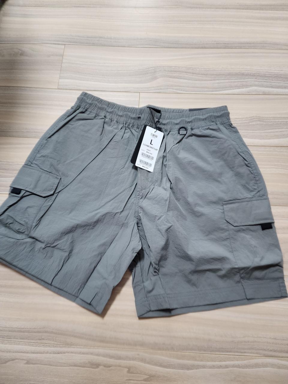 스위브카고반바지밴딩팬츠L사이즈그레이