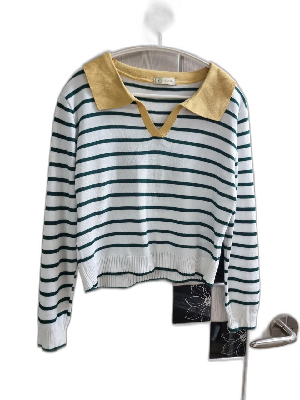 브랜드* 카라 긴팔니트 F