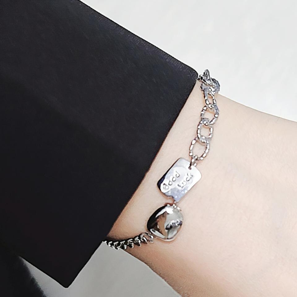 S925 Good luck 은팔찌 데일리 핫템<새상품>무배<선물용도>